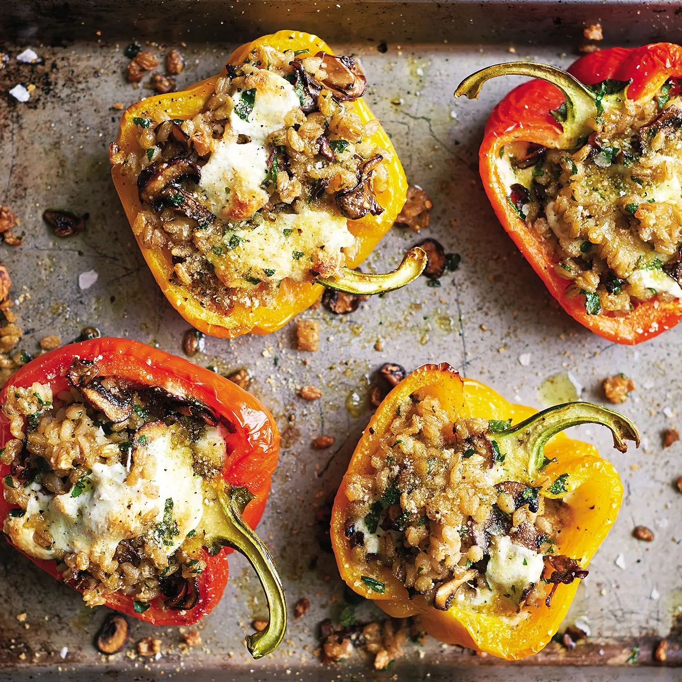 Barley Stuffed Peppers